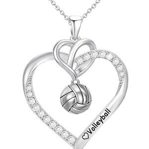 Sports Necklace Women Volleyball Softball Soccer Basketball Football Baseball Gi